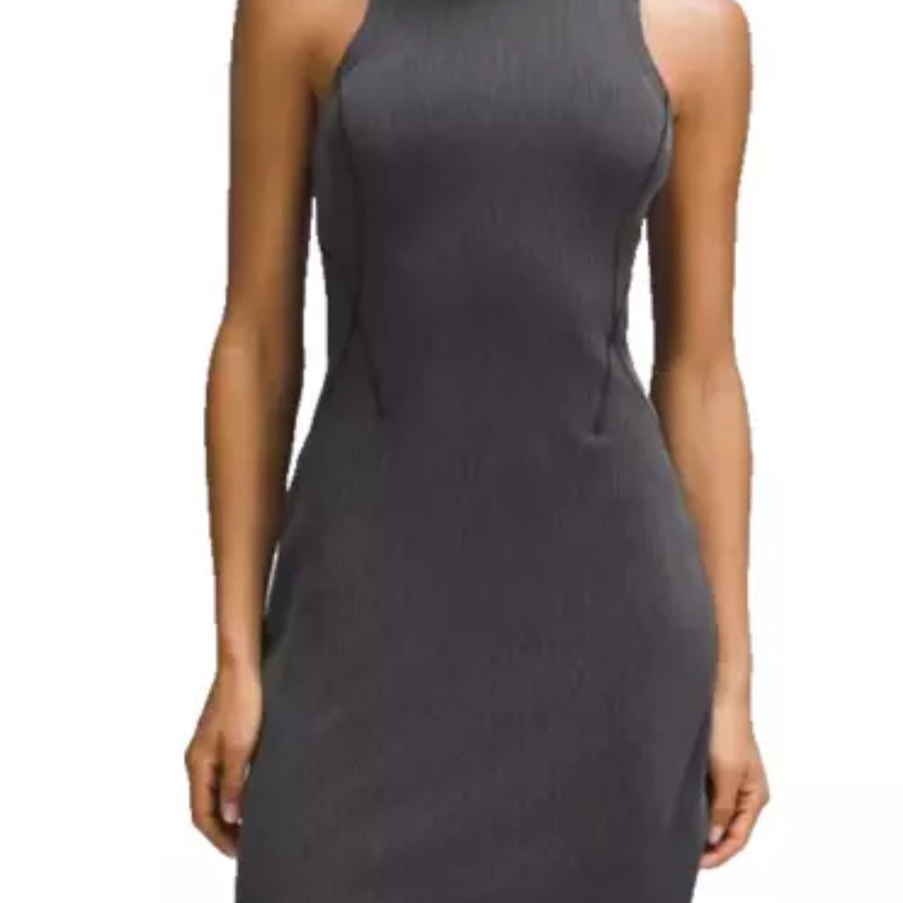 NWT - lululemon - Ribbed Softstreme Slim-Fit Tank Dress - black - Size 6